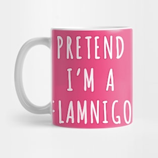 Pretend I'm A Flamingo Lazy Halloween Costume Mug